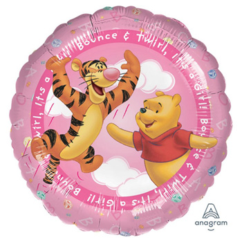 Baby Pooh Helium Balloon for your precious NewBorn flowers delivery - Flowers Auckland