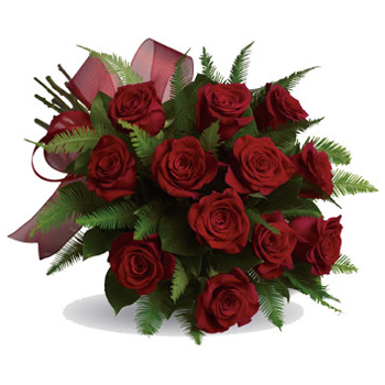 Beautiful Red Rose Bouquet sent Auckland and NZ wide flowers delivery - Flowers Auckland