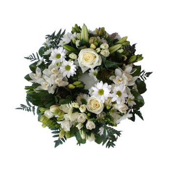 Sympathy Funeral Wreath - flower delivery - flower bouquets and floral