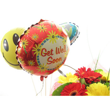 Get Well Balloons flowers delivery - Flowers Auckland