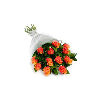 Flowers delivery of Orange Rose Bouquets flowers delivery - Flowers Auckland