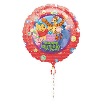 Winnie the Pooh Helium Balloon flowers delivery - Flowers Auckland
