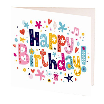 Happy Birthday Gift Card to add to your gift flowers delivery - Flowers Auckland