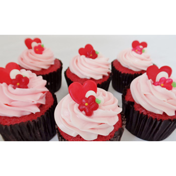 Valentine's Day Cupcakes, perfect for 'sweet" sharing Valentine's Day Cupcakes, perfect for 'sweet" sharing flowers delivery - Flowers Auckland