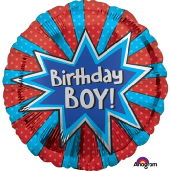 Boy's Birthday Helium Balloons are fun to send and receive from Flowers Auckland flowers delivery - Flowers Auckland