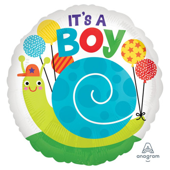 Baby Boy Snail Balloon, flowers delivery Flowers Auckland flowers delivery - Flowers Auckland