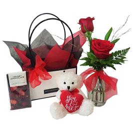 Red Roses and Teddy flowers delivery - Flowers Auckland