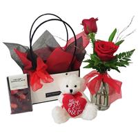 Red Roses and Teddy flowers delivery - Flowers Auckland