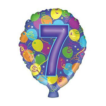 Single Number 7 Balloon at Flowers Auckland Single Number 7 Balloon at Flowers Auckland flowers delivery - Flowers Auckland