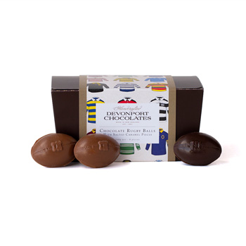 Chocolate Rugby Balls, novel way to celebrate the Rugby World Cup Chocolate Rugby Balls, novel way to celebrate the Rugby World Cup flowers delivery - Flowers Auckland