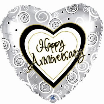Anniversary Helium Balloons at Flowers Auckland Anniversary Helium Balloons at Flowers Auckland flowers delivery - Flowers Auckland