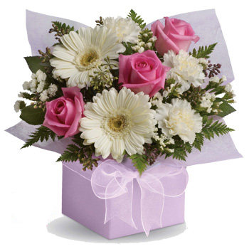 A Sweet Pastel Arrangement at Flowers Auckland flowers delivery - Flowers Auckland