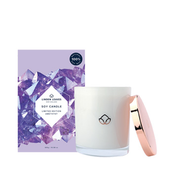 Limited Edition Amethyst Soy Candle at Flowers Auckland flowers delivery - Flowers Auckland