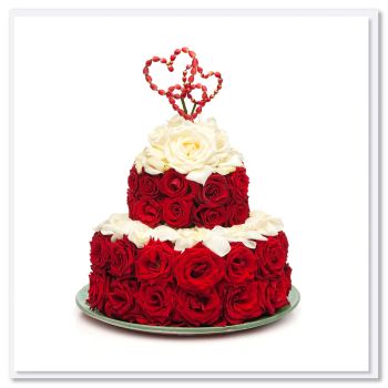 Red Rose Cake Greeting Card at Flowers Auckland Red Rose Cake Greeting Card at Flowers Auckland flowers delivery - Flowers Auckland