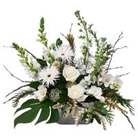 Serenity White Flower Arrangement flowers delivery - Flowers Auckland