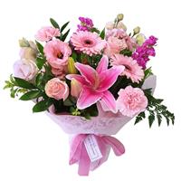 Prettiest Pink Bouquet flowers delivery - Flowers Auckland