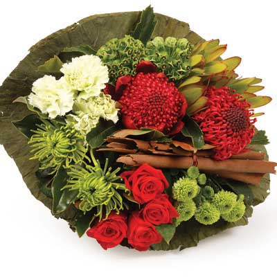 Kiwi Xmas Colour flowers delivery - Flowers Auckland