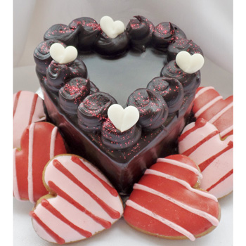 Valentine's Day cake made for sharing Valentine's Day cake made for sharing flowers delivery - Flowers Auckland