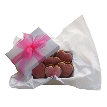 Belgium Heart Cookies flowers delivery - Flowers Auckland